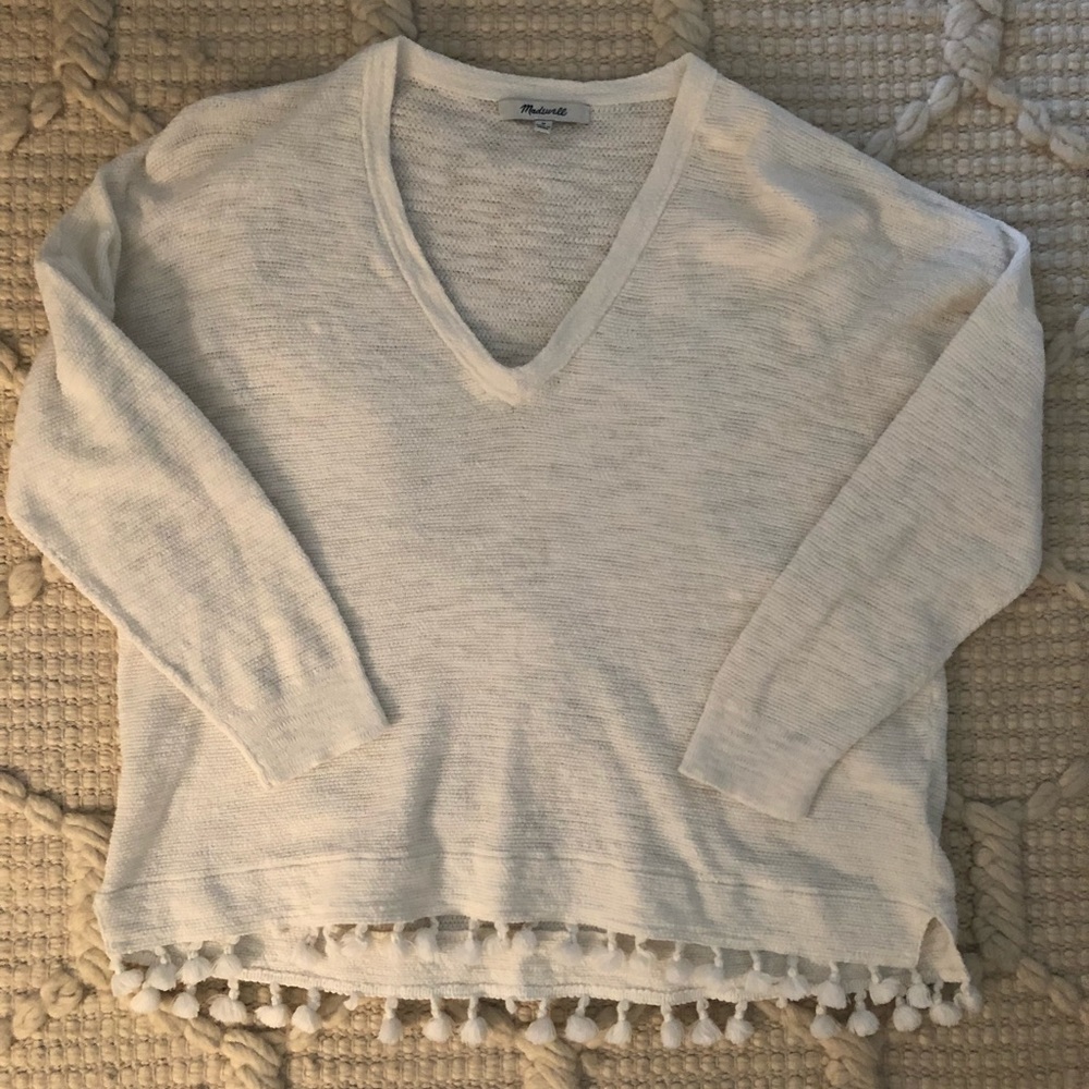 Madewell Globe Sweater with Tassels